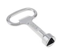 Herramienta de llave de fontanero, llave de tubo triangular, llave de válvula de aleación, herramienta de utilidad para electricistas, llave triangular compacta con cuerpo de metal, herramienta
