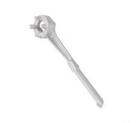Herramienta de llave de tapa de tambor de aleación de aluminio con diseño de forma hexagonal para conectores de 1 5 pulgadas y 2 pulgadas, adecuado para tapas de tapón de contenedor de 55 galones