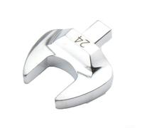 Herramienta de llave de tubo de extremo abierto con ranura de 9 x 12 mm y apertura de llave de 8 a 32 mm, hecha de acero al cromo vanadio para pernos y tuercas (24 mm)