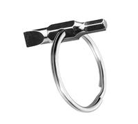 Herramienta de llavero de fotógrafo con dos llaves grandes que diseña un destornillador creativo para configurar y fijar la cámara