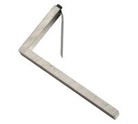 Herramienta de localización de puntos de bloqueo de metal para puertas abatibles y herramienta de posicionamiento de instalación ajustable para ajuste de puerta y cerradura, color plateado