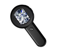 Herramienta De Lupa De Brillo Ajustable con Modo Doble Luz Real para Imágenes Real para Un Microscopio Monedas Inspección Frentes Monedas Detalladas con Pantalla LCD