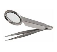 Herramienta de lupa de reparación de mano, lupa de acero inoxidable, multifuncional con pinzas, lupa, herramienta de reparación de lupa, pinzas de lupa