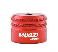 Herramienta de manguito de llave de horquilla de bicicleta con dimensión interna de 26 mm para servicio de horquilla delantera en tipos comunes de bicicleta (rojo)