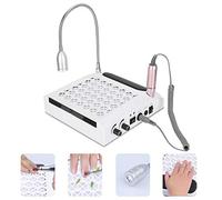 Herramienta De Manicura Eléctrica 80W 4 En 1, Aspirador De Uñas Con Un Taladro Eléctrico Para Uñas, Con Cojín De Mano Y Lámpara, Para Gel LED UV Para Uñas 30000 Rpm(02)