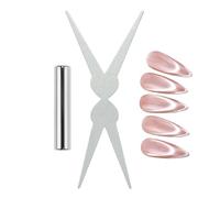 Herramienta de manicura profesional de doble extremo | French Tip Magnet Stick, Manicure Tool | Accessory For Women Teens Beginners Wedding Salon Studio Party Daily Travel