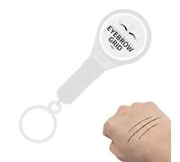 Herramienta de mapeador de cejas, Tattoo Herramienta de posicionamiento de cejas, Ayudas de posicionamiento de tatuajes de cejas reutilizables, Herramienta de marcador de líneas de cejas con tinta de