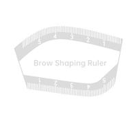 Herramienta de mapeo de cejas: moldeador de cejas portátil, regla de cejas reutilizable, herramienta de medición profesional de acrílico para modelado de cejas para regla facial para estética