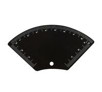 Herramienta de mapeo para cejas, regla de dibujo rápido de 15 cm, moldeador de belleza duradero, guía de maquillaje portátil, utensilio de medición de cejas de precisión para salón, spa, barbero