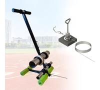 Herramienta de marcado de suelo con kit de círculo de dibujo, aplicador manual de cinta para rayas de líneas en campos de juego, espaciado ajustable de 1.5 a 11.04 pulgadas para almacén, gimnasio