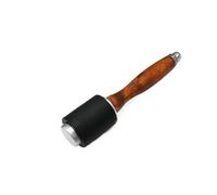 Herramienta de martillo de Material de nailon con mango de madera, herramienta de mano for el hogar, traje for manualidades de cuero, suministros de herramientas de tallado(Black-B)