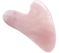 Herramienta de masaje con raspador Gua Sha, tablero Gua Sha de cuarzo rosa de piedra 100% natural, tratamiento de punto de activación de pie de brazo facial