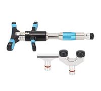 Herramienta de Masaje de Ajuste de Columna, Masajeador Manual de Vertebración de 3 Cabezas 10 Niveles de Fuerza Enderezar la Columna para el Alivio de las Articulaciones para el Cuidado de(azul)