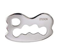 Herramienta de masaje de raspado Gua Sha de acero inoxidable STICKON IASTM Tools, excelente herramienta para movilizar tejidos blandos (STICKON-0