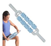 Herramienta de masaje de rodillo de cuello, herramienta de alivio de tejido profundo, rodillo de masaje manual, rodillo de masaje corporal, masajeador de piernas de doble para aliviar el estrés