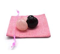 Herramienta de masaje Gua Sha, 2 piezas de cuarzo rosa y aventurina verde piedra jade guasha raspado piedra para spa relajante masaje de meditación (forma de hongo)