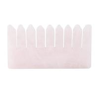 Herramienta de masaje Guasha, peine de cuarzo rosa natural Placa raspadora Salud curativa Masaje Piedra