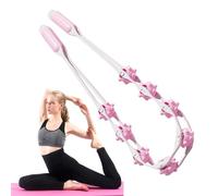 Herramienta de masaje manual, rodillo de espalda, moldeador de músculos portátil, estructura de agarre ergonómico, diseño en relieve de huecograbado con marco compacto para abdomen, piernas, pies