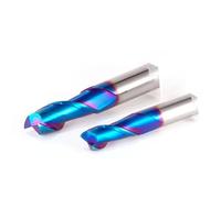 Herramienta De Mecanizado Acero Y Metal 2 Flautas, Broca Enrutadora Cuadrada Con Cara Clave, 6, 8 12MM Para Madera HRC65(5PCS 5X20X5DX75L)