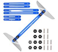 Herramienta de medición ajustable para peldaños de escalera con fuerte combinación de materiales para una funcionalidad duradera en uso pesado (B)