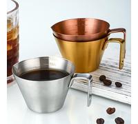 Herramienta de medición de acero inoxidable para espresso con marcas de graduación legibles para una dosificación constante de café (plata)