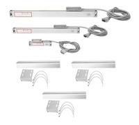 Herramienta de medición de alta precisión de lectura digital de aleación de aluminio de escala lineal para máquina de torno con pantalla JCS900 2AE 3AE Incluye tres reglas y (Carrera 0-50 mm 0-450 mm