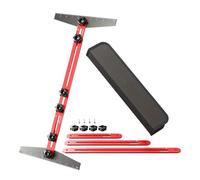 Herramienta de medición de altura ajustable para una instalación de la escalera | Multifunctional Folding Layout Tool with Aluminum Alloy Construction | Precision Shelf & Flooring Measurement
