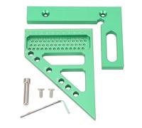 Herramienta de medición de aluminio de aluminio de la regla de la regla cuadrada de carpintero con pasador de localización para tuberías de metal de carpintería de mármol verde