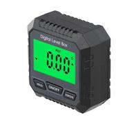 Herramienta de medición de ángulo con pantalla iluminada y doble funcionalidad, ideal para carpintería, construcción y más