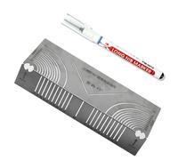 Herramienta de medición de ángulos y marcado de arcos 20-65 para carpintería precisa para carpintería de metal de dos usos ajustable y herramienta para metalurgia