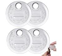 Herramienta de medición de brecha de chispa de aleación de zinc calibre de 0,6 a 2,4 mm de herramienta de medición de brecha (4 piezas)