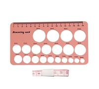 Herramienta de medición de brida de sacaleches, regla de protección de pezones, regla de silicona de grado alimenticio, regla de tamaño de pezones con herramienta de medición de brida de 21 tamaños de