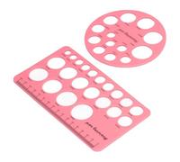 Herramienta de Medición de Brida, Regla de Pezón, No Quema, Suave, Precisa, Fácil de Leer, Extractor de Leche de Silicona (Rosa)