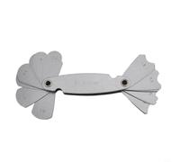 Herramienta de medición de calibre de filete de placa de medidor de radio para medición de ángulo de paso y diente para soportar el montaje e inspección mecánica (R7.5-15)