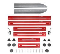 Herramienta de medición de escalera de escalera, doble escala, plegable, multifuncional, de aluminio, herramienta de medición de escaleras