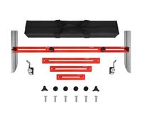 Herramienta de medición de escalera: plantilla ajustable de alta precisión para escaleras, elevadores, estantes y corte de paneles de yeso, aleación de aluminio, diseño modular, 1 pulgada de ancho