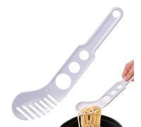 Herramienta de medición de espaguetis, dispositivo de control de porciones, cucharón de pasta de 3.1 x 12.3 pulgadas para cocinar, utensilio de porción de espaguetis blancos, equipo de cuantificación