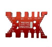 Herramienta de medición de hoja de sierra de mesa con calibre de espiga de aluminio y abrazadera de cola de milano para ajustes precisos de carpintería (10 mm)