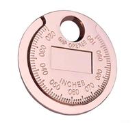 Herramienta de medición de huecos tipo moneda de hierro fundido con rango de medición 0 02 0 1 pulgada 0 60 2 4 mm para una evaluación precisa y fiable de huecos (plata)