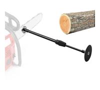 Herramienta de medición de leña para sierra de cadena | Barra telescópica magnética ajustable, calibre de leña se une a la longitud de la barra