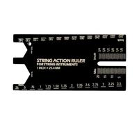 Herramienta de medición de medidor de guitarra, medidor de acción de cadena - Herramienta de reparación Luthier - Medición precisa para el nivel de mantenimiento de la configuración de reparación de