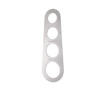 Herramienta de medición de pasta de acero inoxidable para un control preciso de las porciones de espaguetis, apto para lavavajillas, utensilio de cocina para cocinar constantemente (natural)