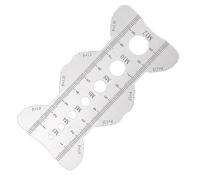 Herramienta De Medición De Pernos, Dimensionador De Pasos Portátil | Regla De Calibre De Acero Inoxidable 10x5 Cm | Medición Para Ingenieros, Reparaciones Domiciliarias, Garajes, Talleres, El