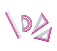 Herramienta de medición de precisión, regla de aluminio, colecciones, superficies, ingeniería, dibujo, aula, instrumento de dibujo creativo esencial