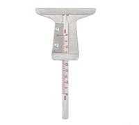 Herramienta de medición de profundidad de banda de rodadura de neumático de acero inoxidable con sonda reforzada para medir la profundidad de la banda de rodadura de los neumáticos y patrones de