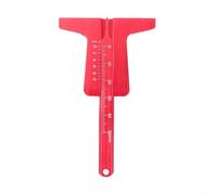 Herramienta de medición de profundidad de banda de rodadura de neumático de acero inoxidable con sonda reforzada para medir la profundidad de la banda de rodadura de los neumáticos y patrones de