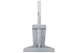 Herramienta de medición de profundidad de banda de rodadura de neumático de coche en acero inoxidable con calibrador Vernier para una evaluación precisa del desgaste (0-50 mm)