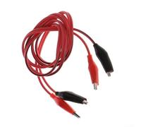 Herramienta de medición de prueba eléctrica que incluye 1 cable de alimentación de silicona de dos abrazaderas con cobre para clips de cocodrilo diseñados para una conductividad y seguridad fiables