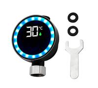 Herramienta de medición de temperatura de agua de ducha - Instrumento de medición impermeable para - Indicador de temperatura de baño con pantalla digital LED - Para ducha, baño, grifo, cabezal de
