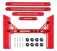 Herramienta de medición para construcción de escaleras que soporta un diseño preciso de peldaños y elevadores sin deslizamiento o (rojo)